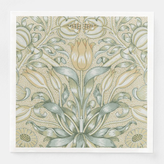 William Morris Lily and Pomegranate Flower Classic Napkin (Front)