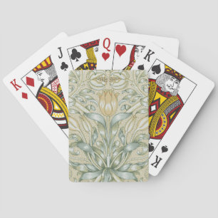 William Morris Lily and Pomegranate Flower Classic Playing Cards