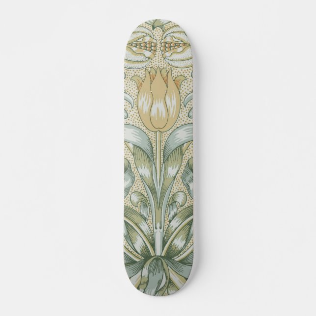 William Morris Lily and Pomegranate Flower Classic Skateboard (Front)