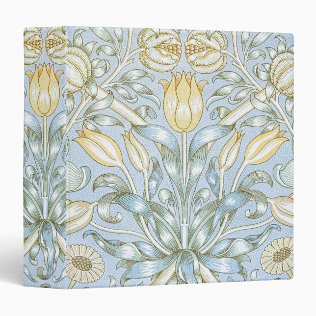 William Morris Lily and Pomegranate Flower Pattern Binder (Front/Spine)