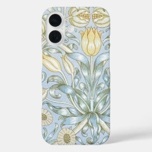 William Morris Lily and Pomegranate Flower Pattern iPhone 16 Case