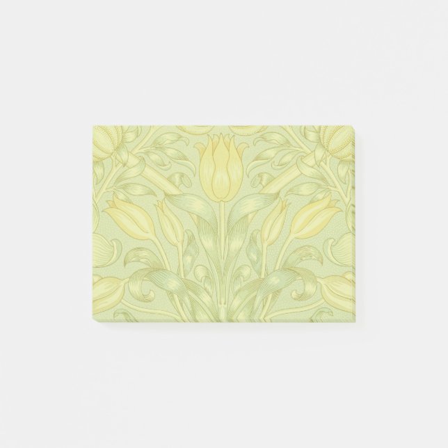 William Morris Lily and Pomegranate Flower Pattern Post-it Notes (Front)