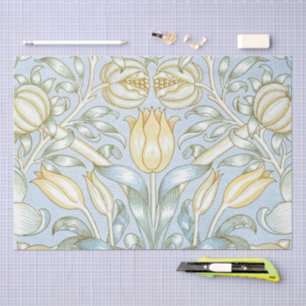William Morris Lily and Pomegranate Flower Pattern Tissue Paper