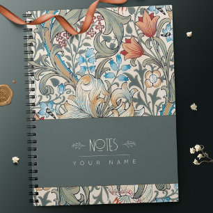 William Morris Lily Art Nouveau Floral Pattern Not Notebook