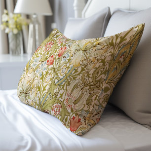 William Morris Lily Art Nouveau Floral Pattern Pillowcase