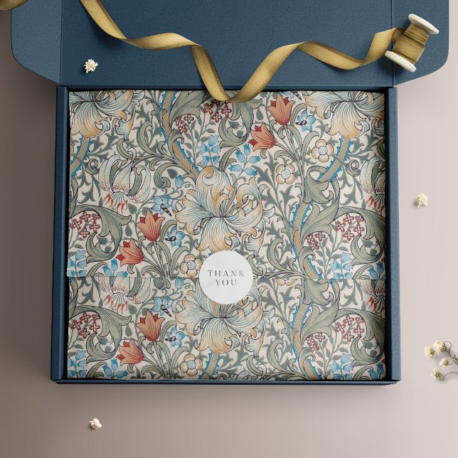 William Morris Lily Art Nouveau Floral Tissue Pape Tissue Paper (Creator Uploaded)