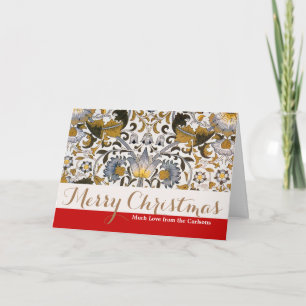 William Morris Lodden floral flower Holiday Card