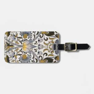 William Morris Lodden floral flower Luggage Tag
