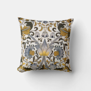 William Morris Lodden floral flower Throw Pillow