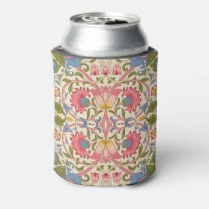 William Morris Lodden floral flower wallpaper Can Cooler