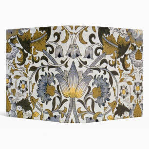 William Morris Lodden Floral Pattern: Blue Gold Binder