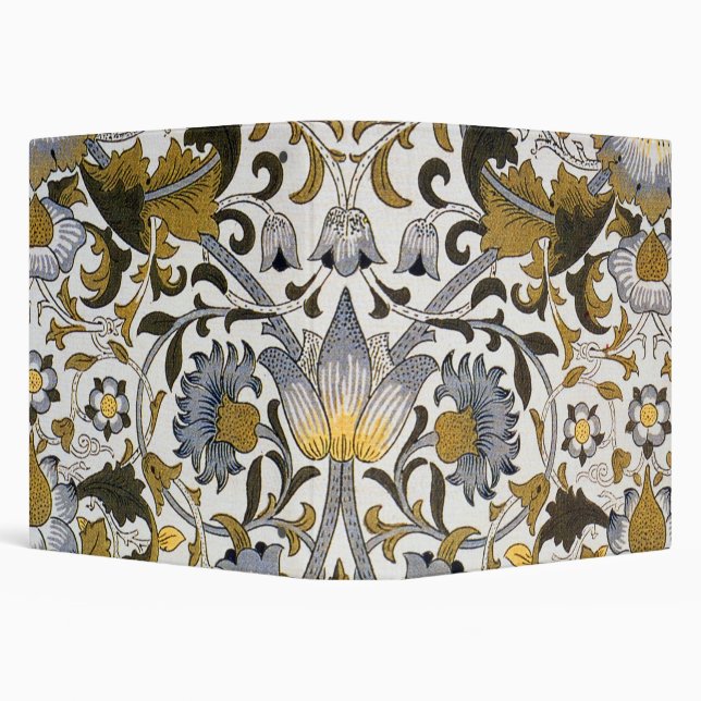 William Morris Lodden Floral Pattern: Blue Gold  Binder (Background)