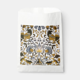 William Morris Lodden Floral Pattern: Blue Gold  Favour Bag