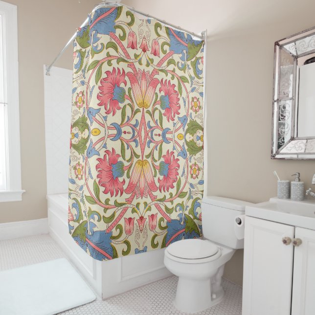 William Morris Lodden Floral Pattern Pastel  (In Situ)