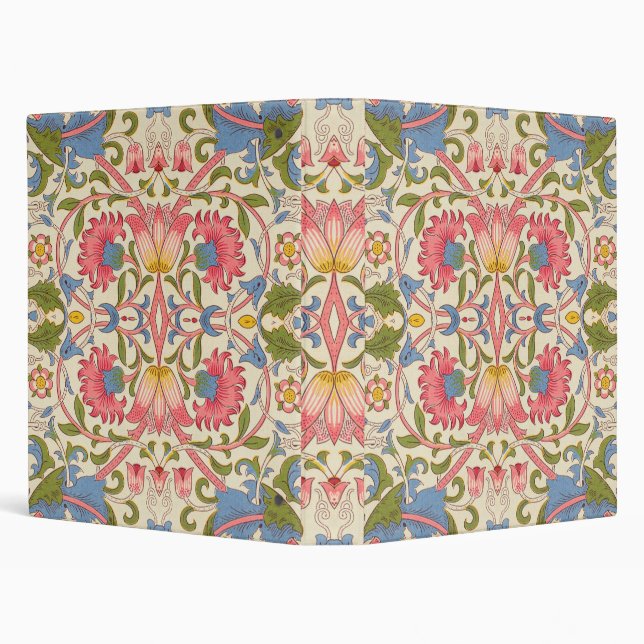 William Morris Lodden Floral Pattern Pastel  Binder (Background)
