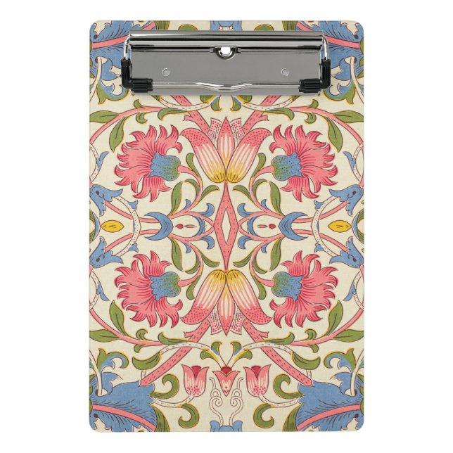 William Morris Lodden Floral Pattern Pastel  Mini Clipboard (Front)
