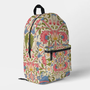 William Morris Lodden Floral Pattern Pastel  Printed Backpack