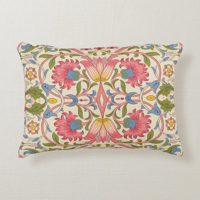 William Morris Lodden Spring Wallpaper Art  Accent Pillow (Front)