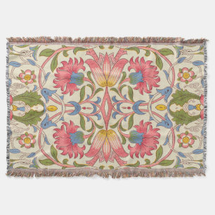 William Morris Lodden Spring Wallpaper Art  Throw Blanket