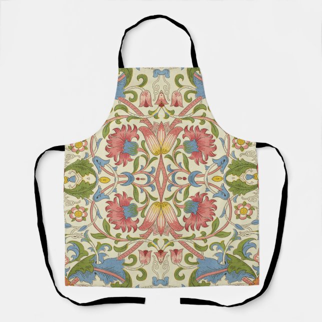 William Morris Loddon Blossom Floral Patterns Apron (Front)