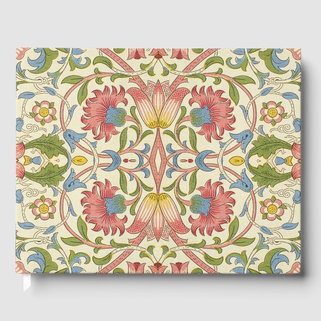 William Morris Loddon Blossom Floral Patterns Guest Book (Front)
