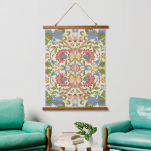 William Morris Loddon Blossom Floral Patterns Hanging Tapestry