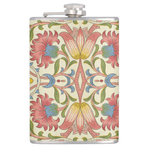 William Morris Loddon Blossom Floral Patterns Hip Flask