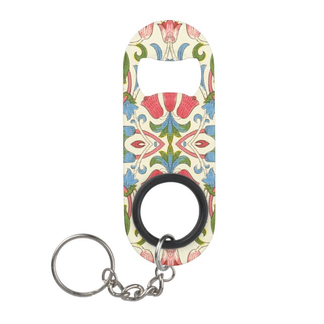 William Morris Loddon Blossom Floral Patterns Keychain Bottle Opener (Front)