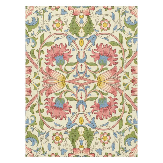 William Morris Loddon Blossom Floral Patterns Tablecloth (Front)