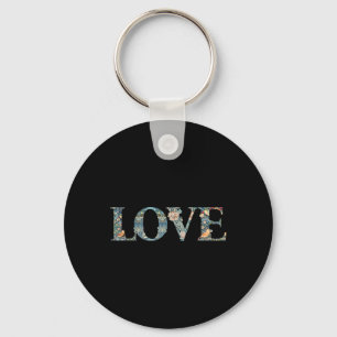 William Morris Love Design Keychain