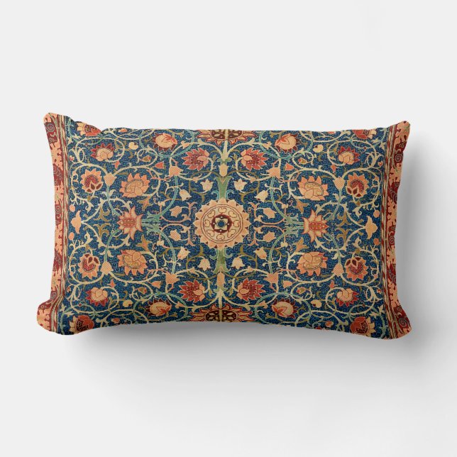 william morris lumbar pillow (Front)