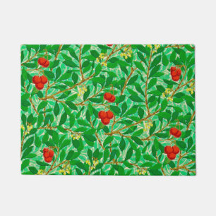 William Morris Lychee Tree Pattern, Light Green Doormat