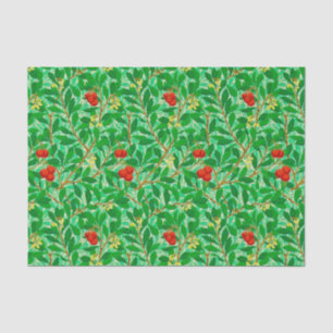 William Morris Lychee Tree Pattern, Light Green Tissue Paper