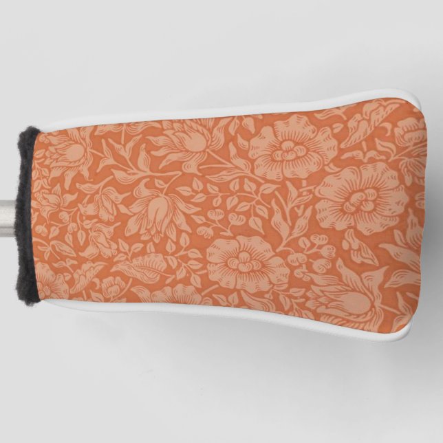 William Morris Mallow Floral Wallpaper Design Golf Head Cover (Front)