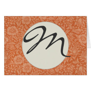 William Morris Mallow Pattern: Terracotta Floral