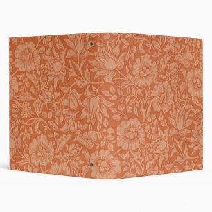 William Morris Mallow Pattern: Terracotta Floral Binder