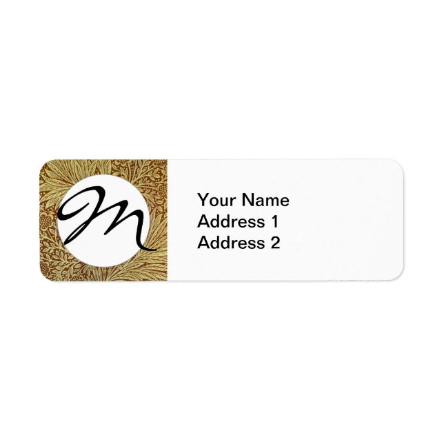 William Morris Marigold Antique Flower Pattern (Front)