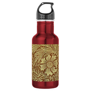 William Morris Marigold Antique Flower Pattern 532 Ml Water Bottle