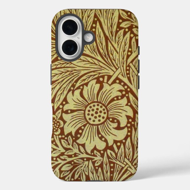 William Morris Marigold Antique Flower Pattern Case-Mate iPhone Case (Back)