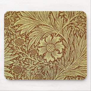 William Morris Marigold Antique Flower Pattern Mouse Pad