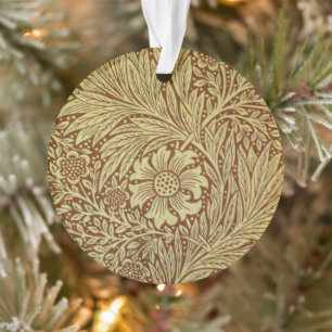 William Morris Marigold Antique Flower Pattern Ornament