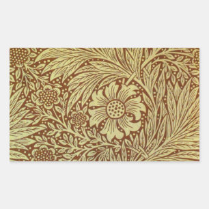 William Morris Marigold Antique Flower Pattern Sticker