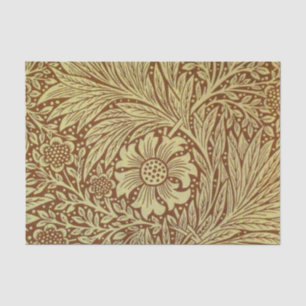William Morris Marigold Antique Flower Pattern Tissue Paper