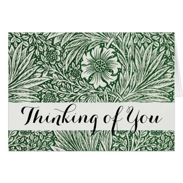 william morris marigold fleurs vertes (Devant horizontal)