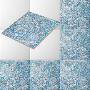 William Morris Marigold Floral Pattern Tile