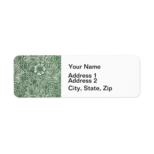 william morris marigold green floral flower (Front)