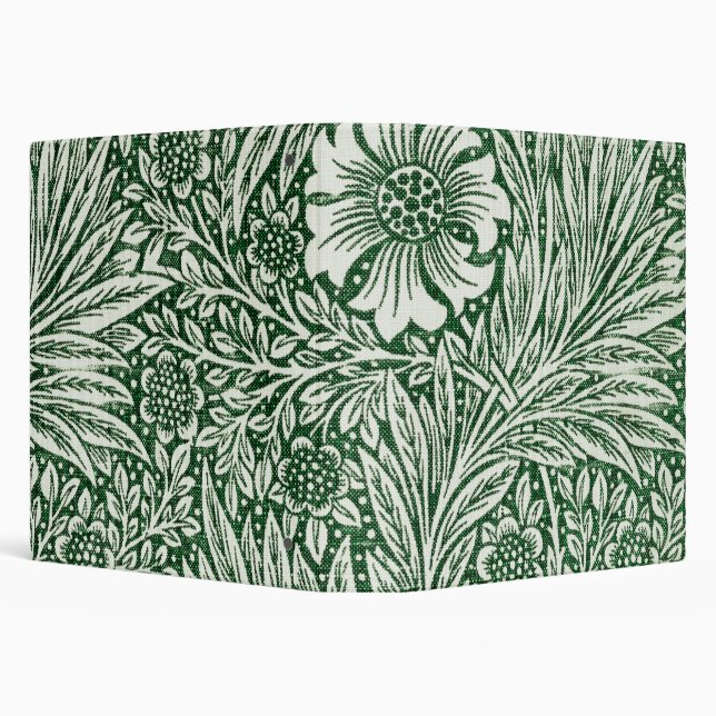 william morris marigold green floral flower binder (Background)