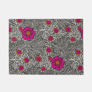 William Morris Marigold, Grey / Grey, and White Doormat