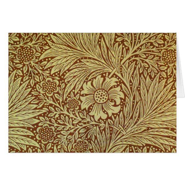 William Morris Marigold Motif de fleurs antiques (Devant horizontal)