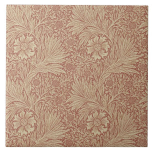 William Morris Marigold Repro Arts & Crafts Tile